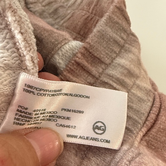 AG  Adriano Goldschmied  Klay Terry Tie Dye Cotton Casual Shorts - Picture 3 of 9